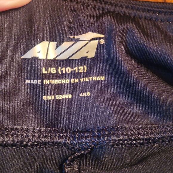 Avia Athletic Stretch Skort & Old Navy Stripes Tee Outfit, Large, Black & White - Picture 6 of 9